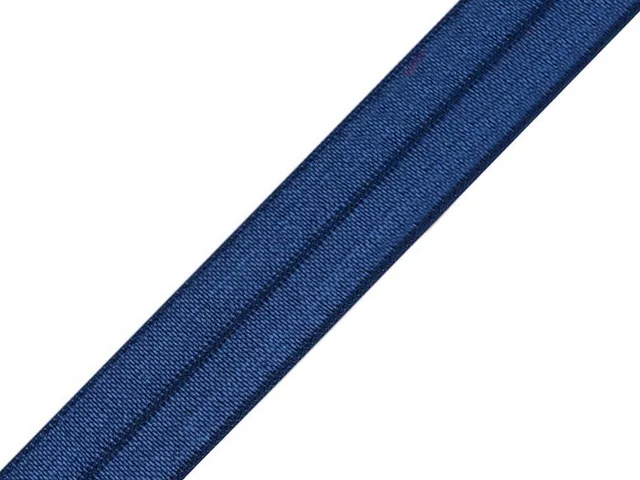 Dark Blue fold-over elastic binding