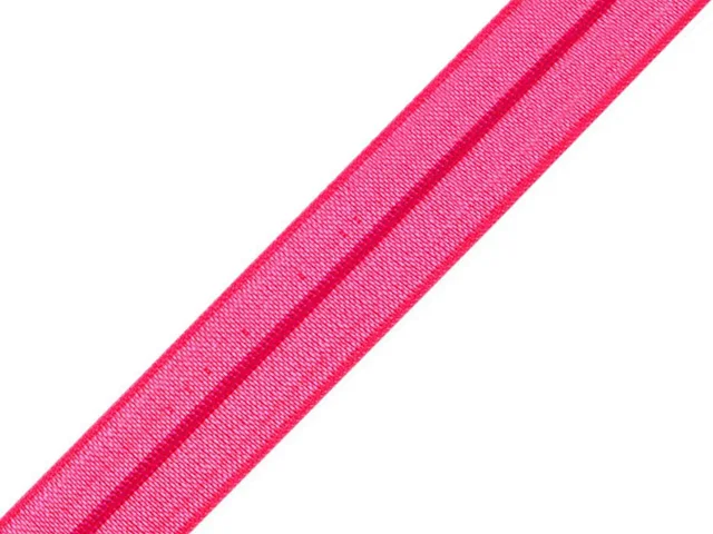 Neon Pink fold-over elastic binding
