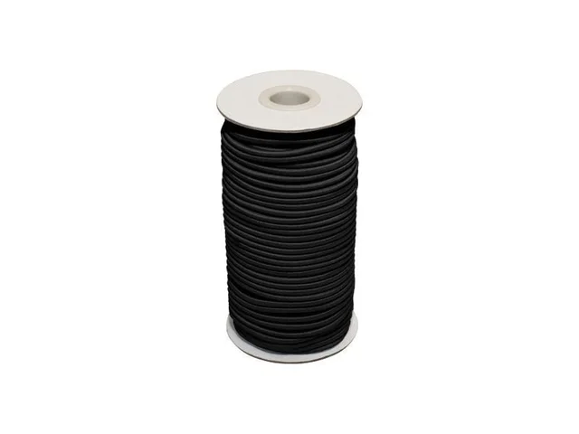 Black shock cord drawstring